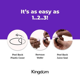 Kingdom Packaging Notes Highlight Variation in Tabs and Film for transparency.