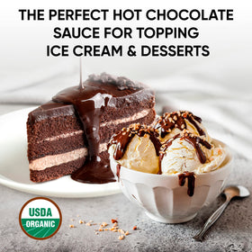 King's Cupboard hot fudge used as a coffee drizzle for mocha drinks