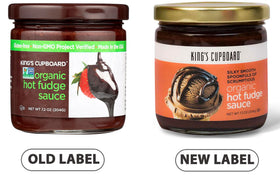 King's Cupboard hot fudge sauce pour, ready-to-drizzle over desserts and drinks.