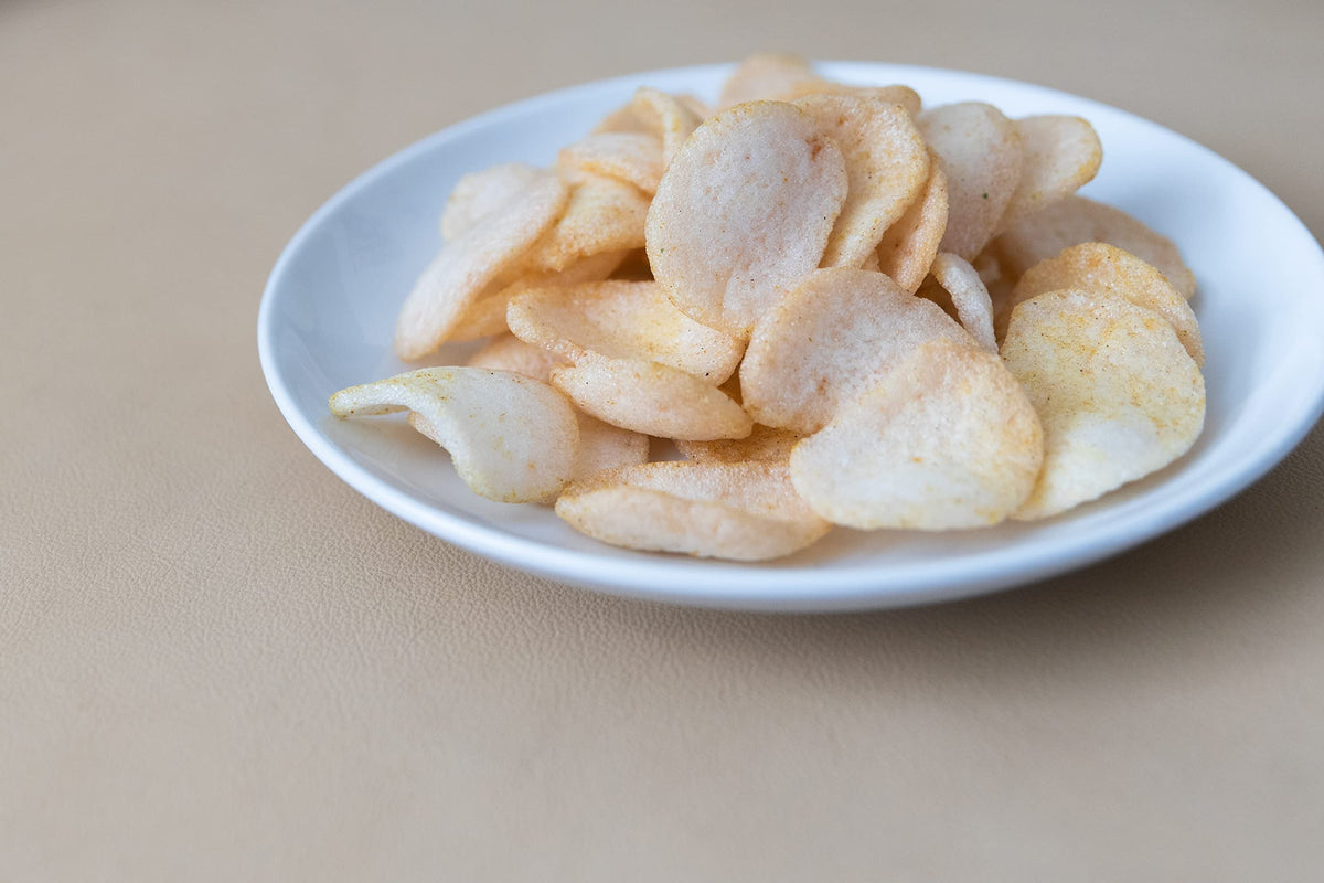 KINJIRUSHI lunchbox-ready curry shrimp chips for kids and adults