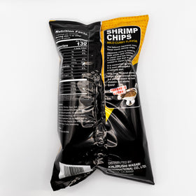 KINJIRUSHI mild curry shrimp chips close-up showing crispy texture