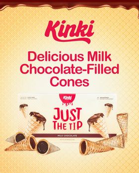 Kinki Just the Tip cone romance chocolates – convenient setup for pre-intimacy ritual and mood enhancement.
