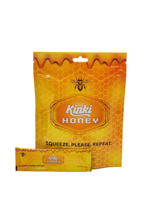 Kinki Honey Packs sachet closeup for on-the-go energy.