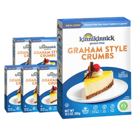 Kinnikinnick gluten-free Graham Style Crumbs box ready for baking