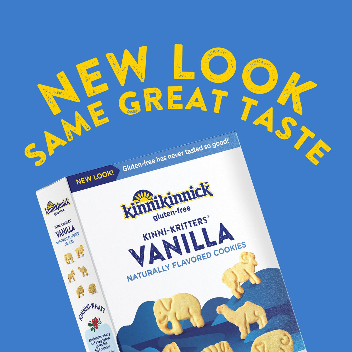Kinnikinnick KinniKritters animal shapes offer a fun, dairy-free snack.
