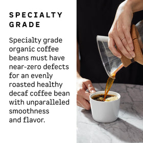 Kion Dark Roast 12 oz package beside a ready-to-drink cup.