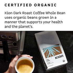 Kion Organic Coffee ethically sourced from farms with sustainable practices.