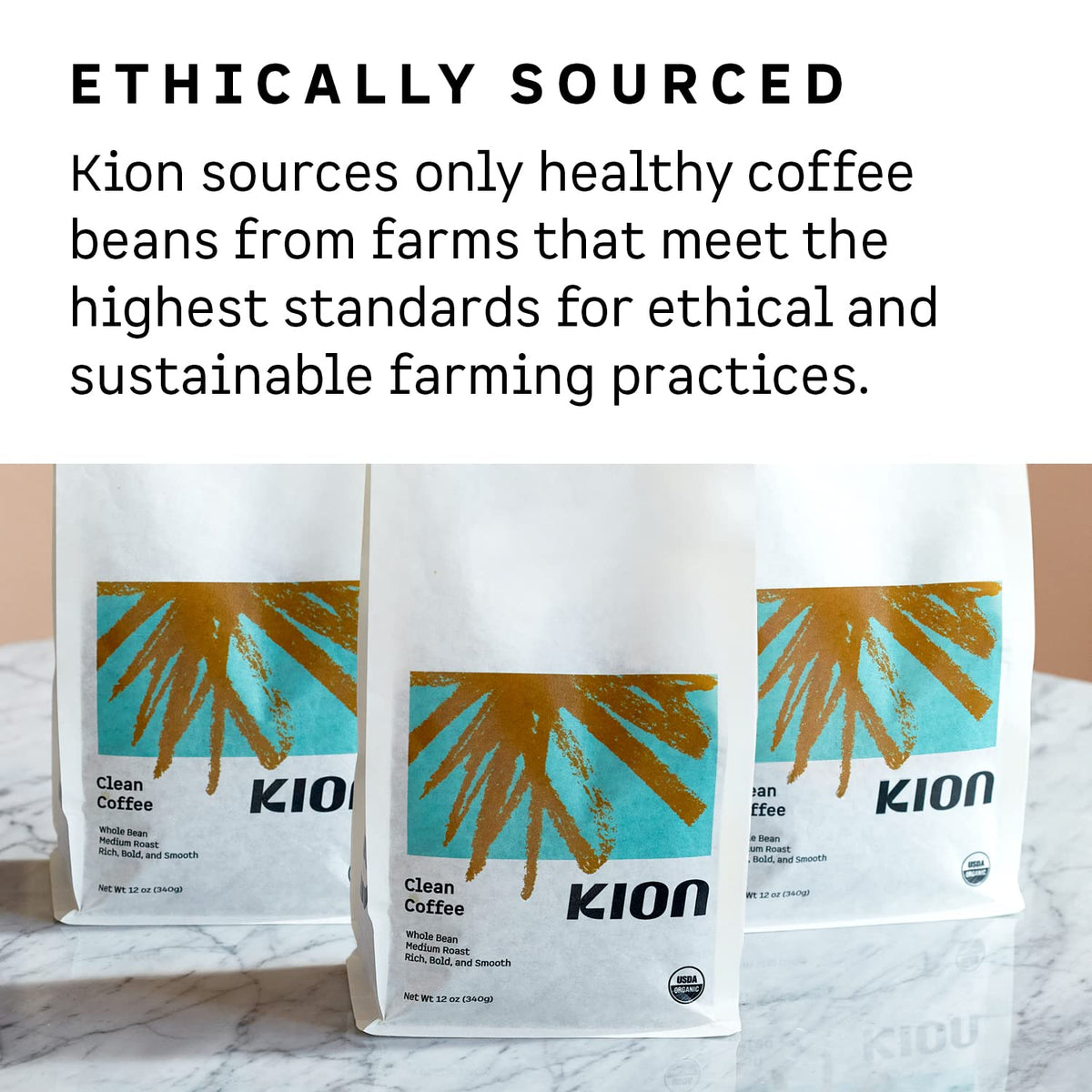 Kion Organic Ground Coffee mug shot for a cozy ritual