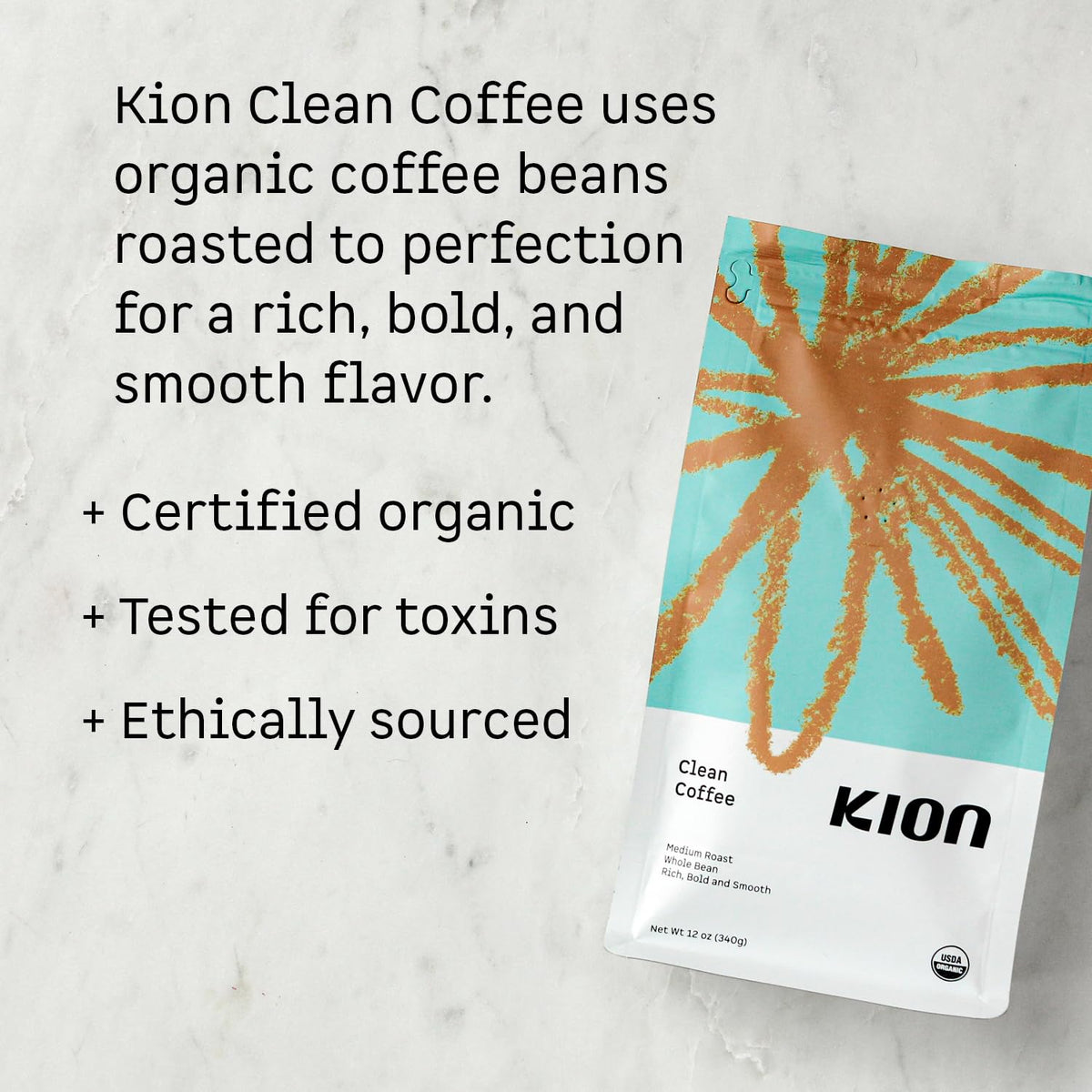 Kion Specialty-grade coffee beans show premium quality with near zero defects