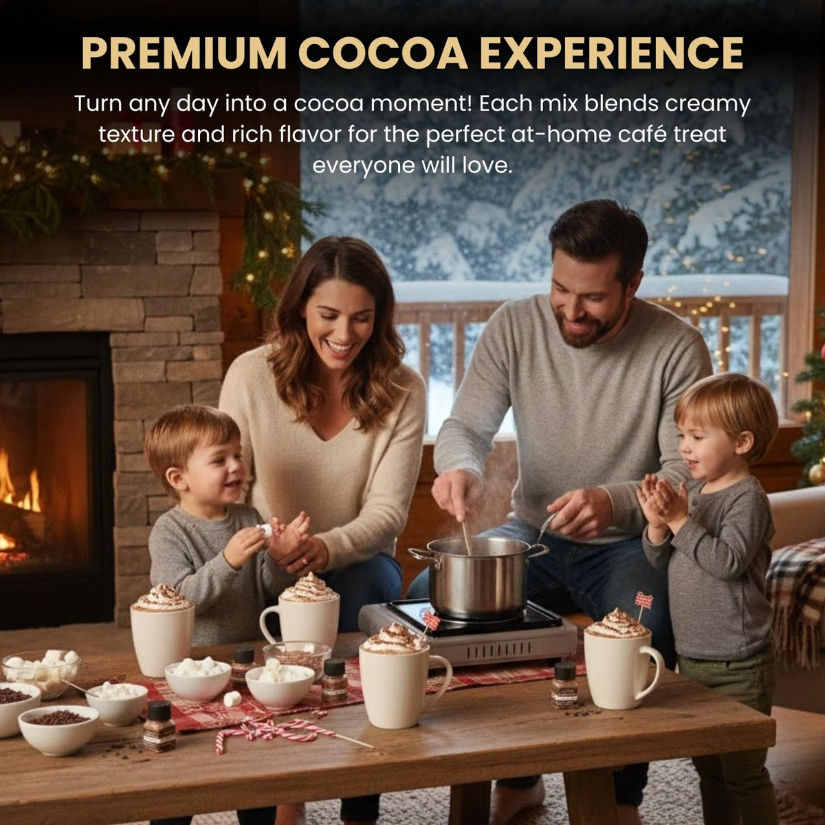 Kiri and Sons caramel hot chocolate jar offers indulgent flavor in every sip.