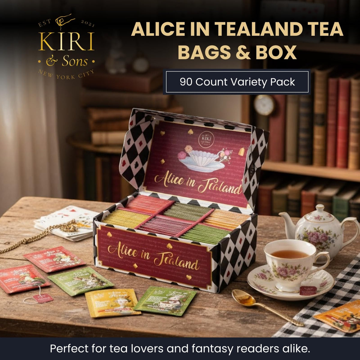 Kiri and Sons Gift box design featuring quotes and art.
