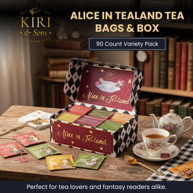 Kiri and Sons Gift box design featuring quotes and art.