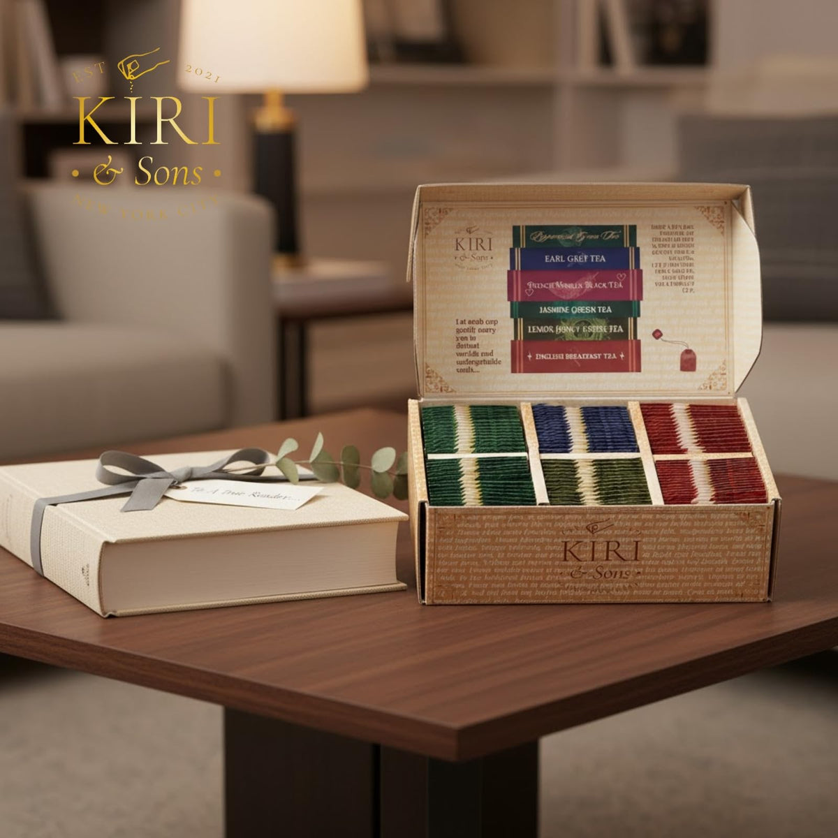 Kiri & Sons Hobbit's Leaf tea bag with jasmine green aroma.