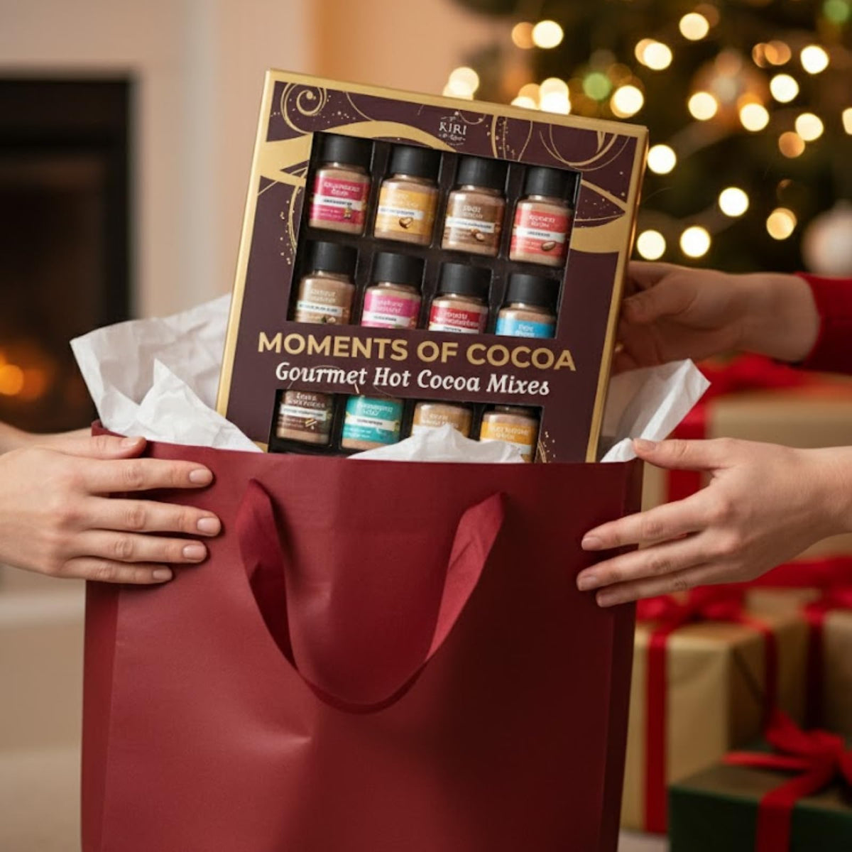 Kiri and Sons holiday gift bundle packaging makes gifting simple and thoughtful.