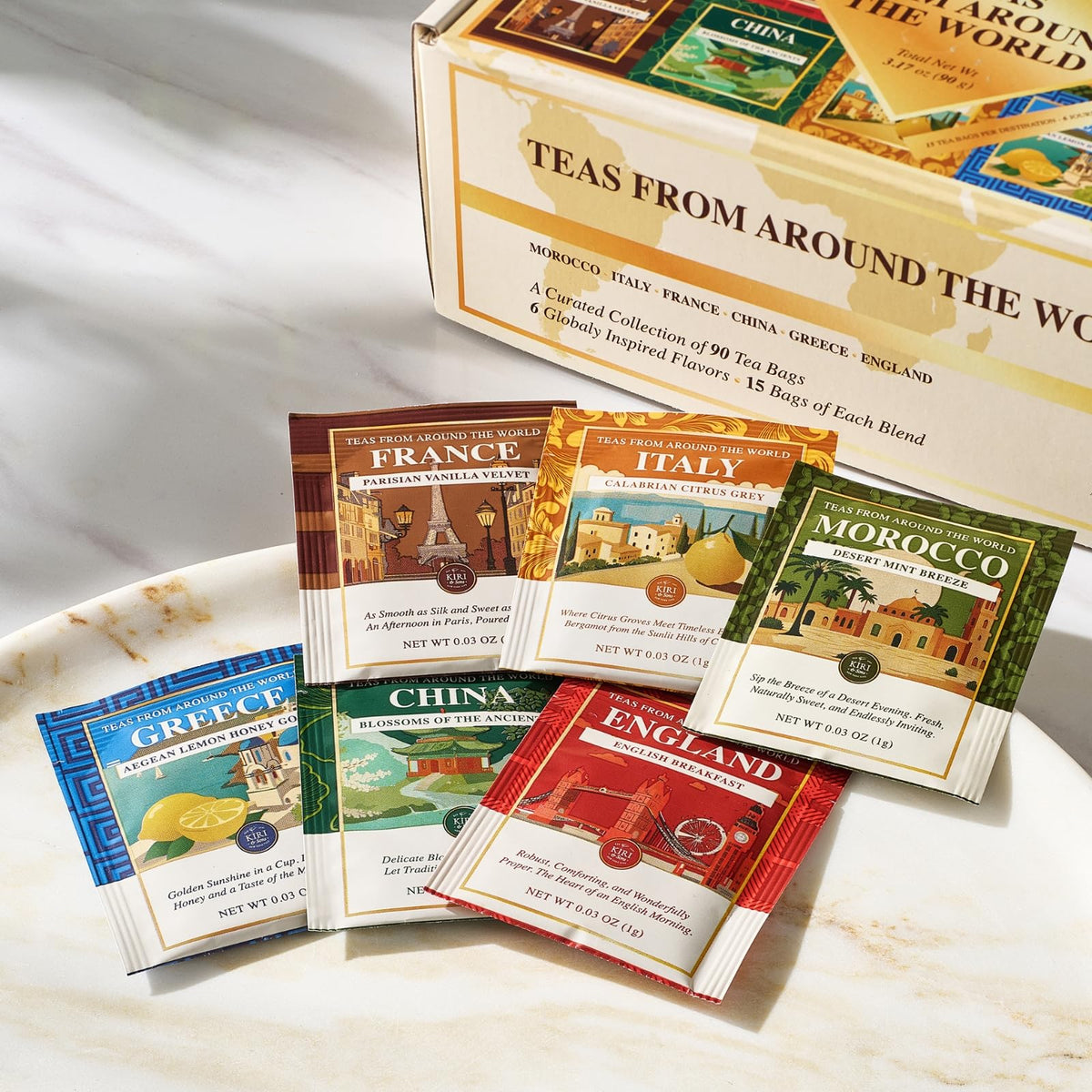 Kiri & Sons Morning Refreshment and Afternoon Calm options for any daily routine.