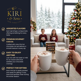 Kiri and Sons peppermint hot chocolate jar provides refreshing, festive twists.