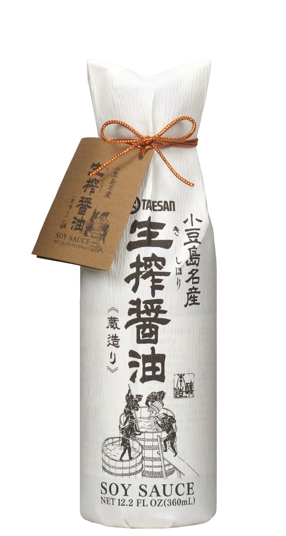 KISHIBORISHOYU TAKESAN KISHIBORI SOY SAUCE bottle-front view, rich color enhances grilled meats.
