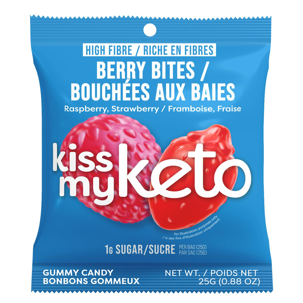 Berry Bites flavor close-up with real fruit taste.