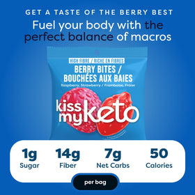 Ingredients close-up: vegan, non-GMO pectin-based gummies.