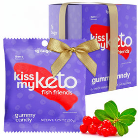 Kiss My Keto gummy fish gluten-free and non-GMO candy option