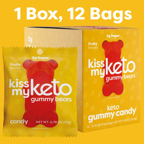Kiss My Keto serving pouch supports portion-controlled snacking on the go