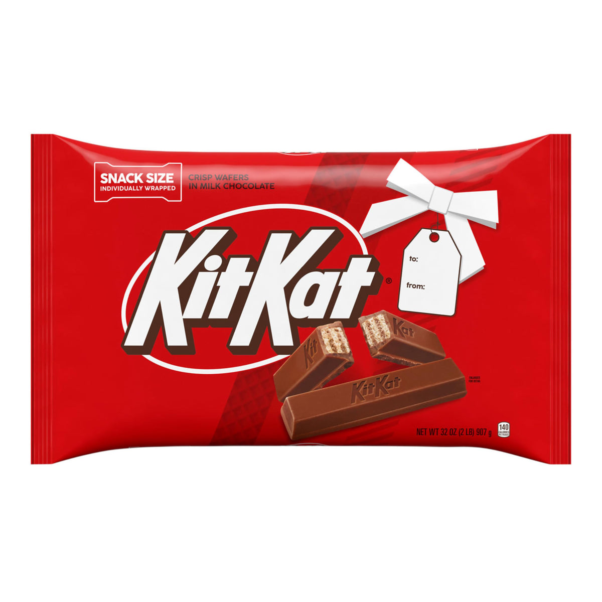Kit Kat Christmas packaging candy bag for stockings and gifts