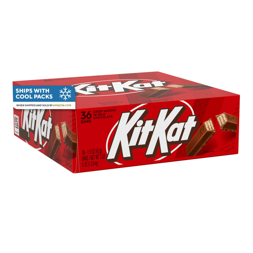 KIT KAT milk chocolate wafer bars bulk pack for easy sharing.