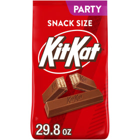 Kit Kat Milk Chocolate Wafer Snack Size Party Pack, convenient for gifting and events.