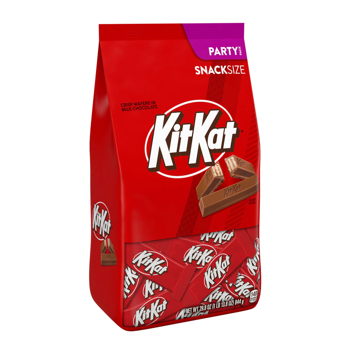 Kit Kat party pack displayed for gatherings, perfect for sharing.