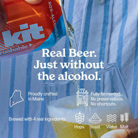 Kit NA Brewing Golden non-alc can with bright citrus notes