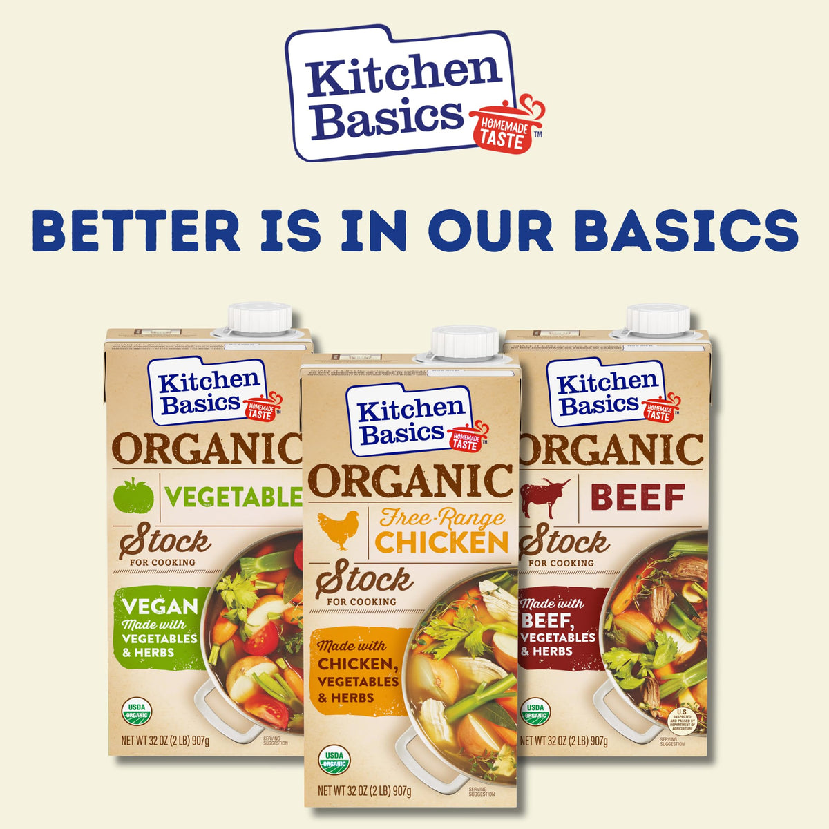 Kitchen Basics Organic Free Range Chicken Stock gluten-free certification indicates dietary versatility
