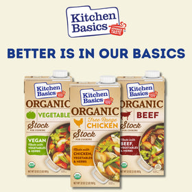 Kitchen Basics Organic Free Range Chicken Stock gluten-free certification indicates dietary versatility