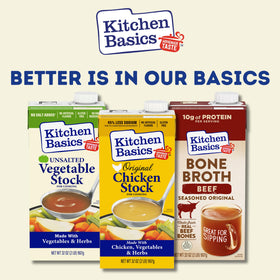 Kitchen Basics Turkey Stock adds depth to casserole dishes.