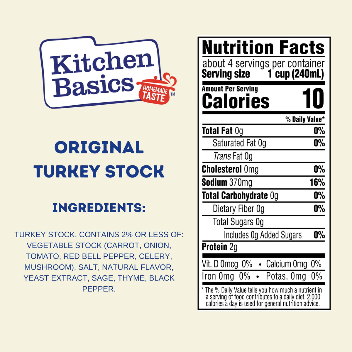 Kitchen Basics Turkey Stock used in a cozy soup.