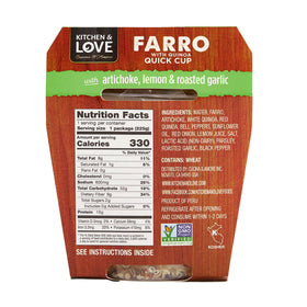 Kitchen & Love artichoke roasted garlic bowl showcases Mediterranean flavor profile.