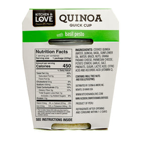 Basil pesto swirl in Kitchen & Love quinoa cup