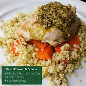 Microwave-heat option for Kitchen & Love Basil Pesto Quinoa