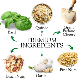 Spoon included with Kitchen & Love Basil Pesto Quinoa
