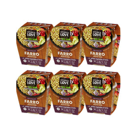 Kitchen & Love cooked farro-quinoa blend ready-for-lunch in a bowl