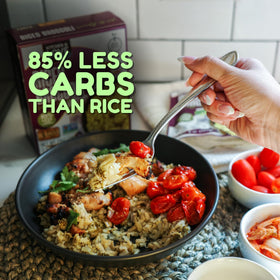 Kitchen & Love plant-based non-GMO label emphasizes clean eating and versatility.