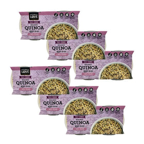 Kitchen & Love Quinoa Quick Cups red quinoa ready to heat for a quick meal.