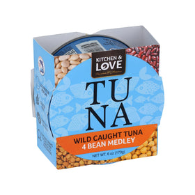 Kitchen & Love tuna with red beans white beans and chickpeas in olive oil