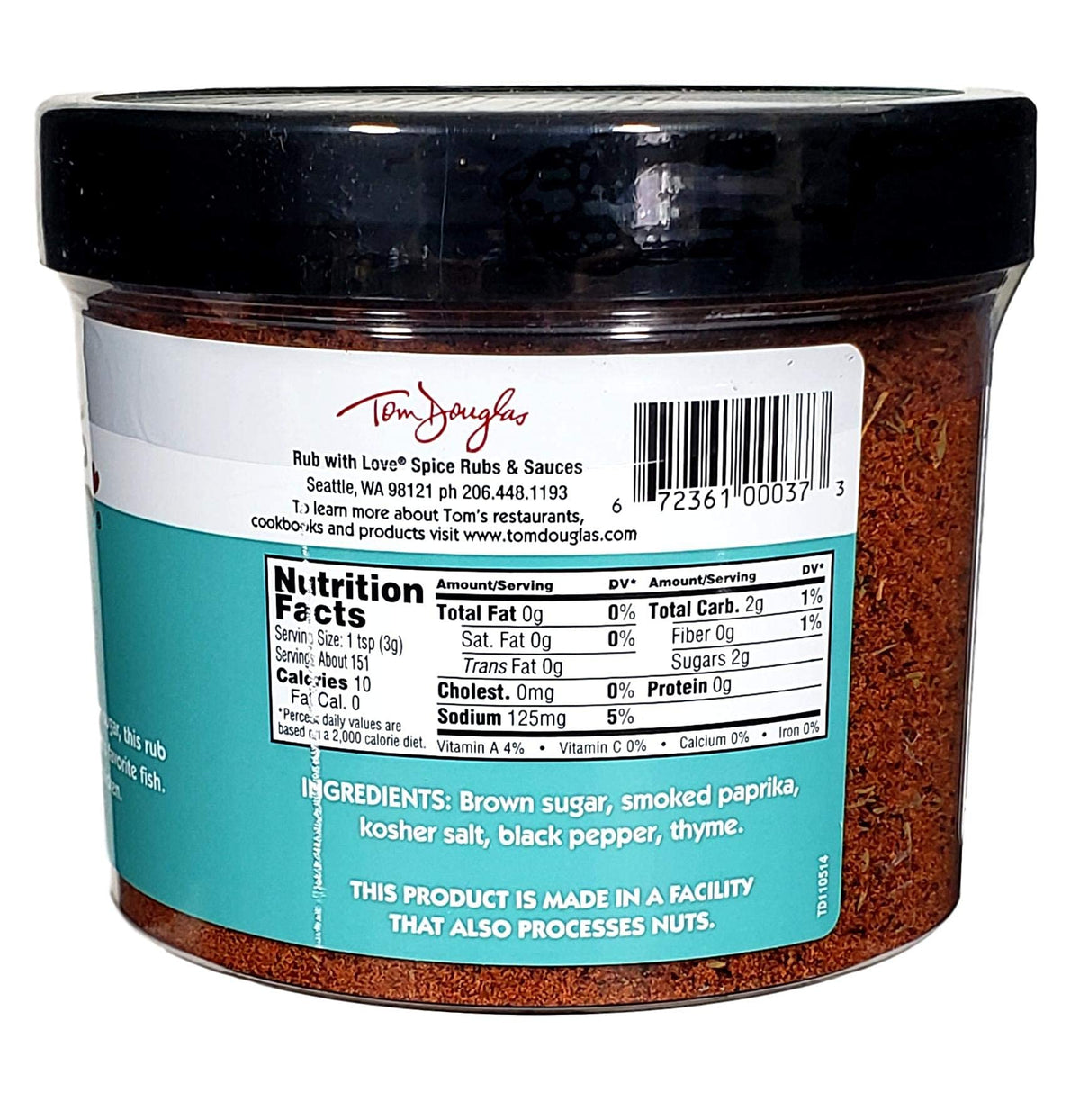 Kitchen scene showing Rub with Love spices and jar