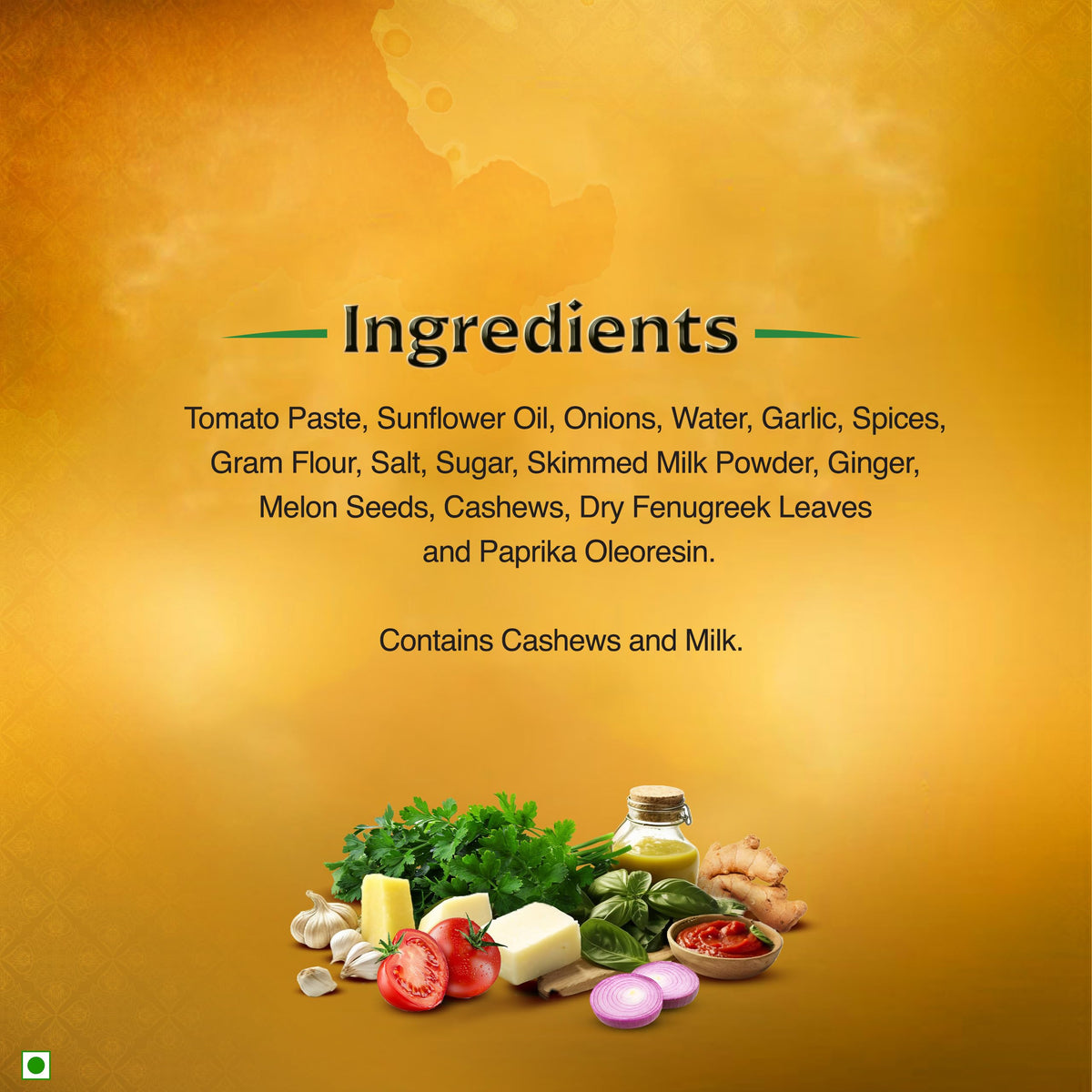 Sustainability note for Kitchens Of India Butter Chicken Paste highlights eco-conscious practices.