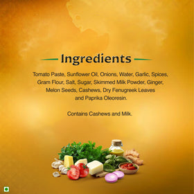 Sustainability note for Kitchens Of India Butter Chicken Paste highlights eco-conscious practices.