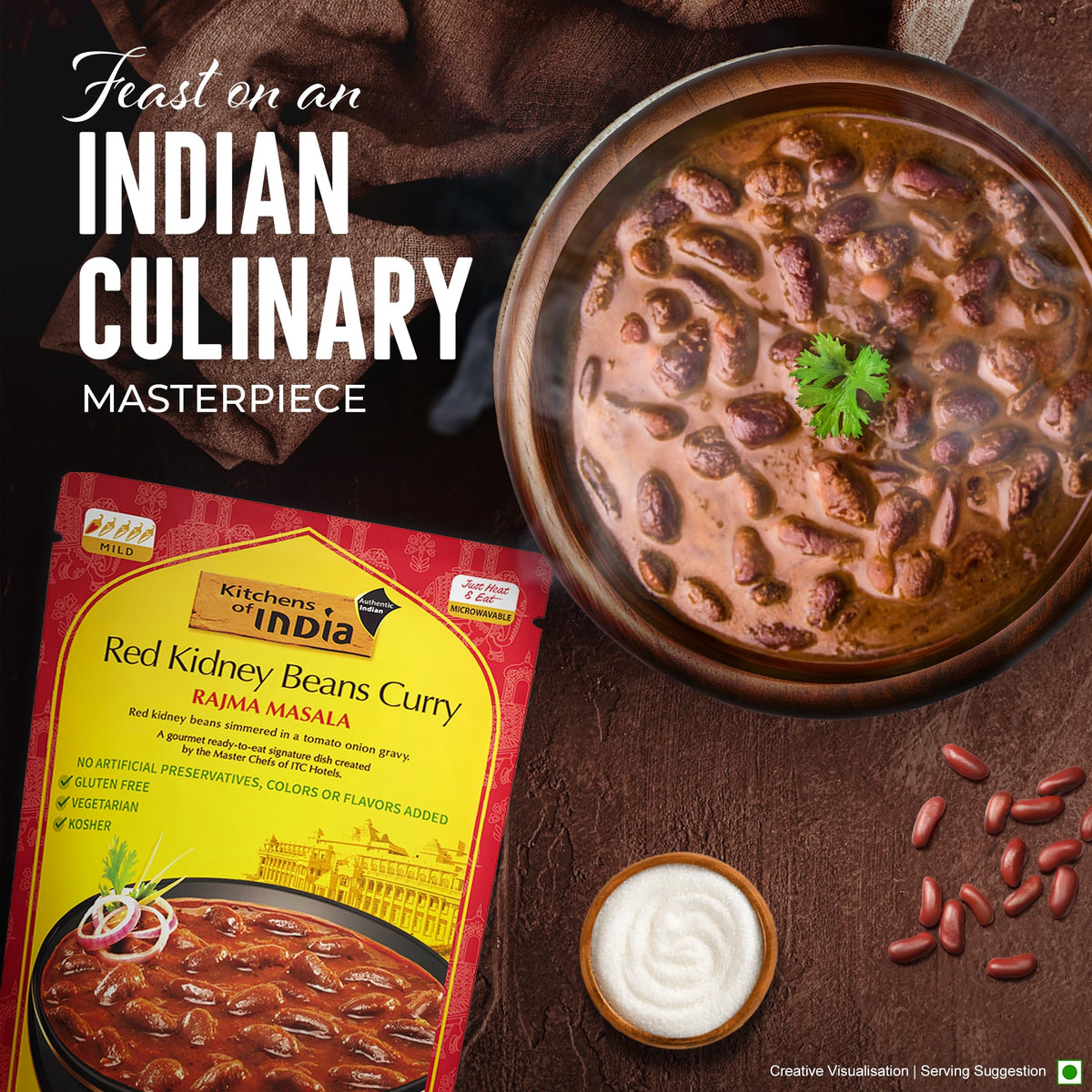 Kitchens Of India rajma in spiced tomato onion gravy aroma