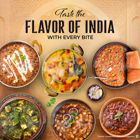 Kitchens Of India dinner variety pack six vegetarian meals, quick heat-and-serve