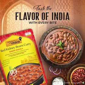 Kitchens Of India ready-to-eat Rajma masala in a serving bowl for quick meals
