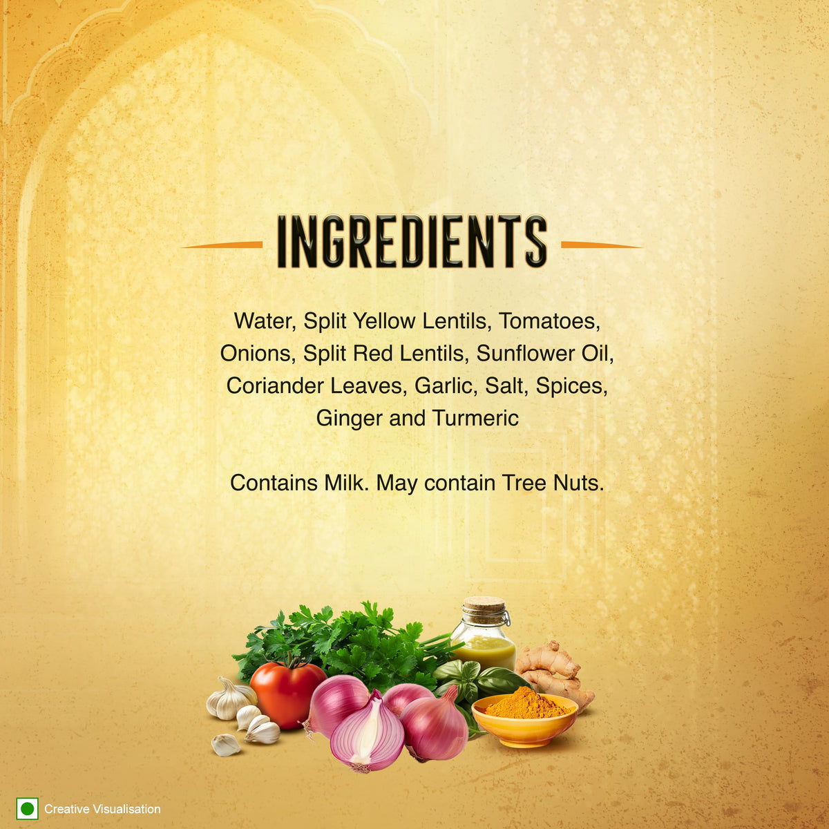 Kitchens of India Yellow Dal Tadka ready in minutes.