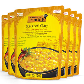 Kitchens of India Yellow Dal Tadka microwaved for a fast weeknight dinner.